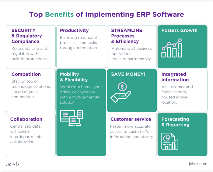 What are the key benefits of using an ERP system for small businesses